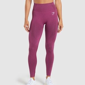 Gymshark | Vital Seamless Leggings | Plum Pink Marl | Medium